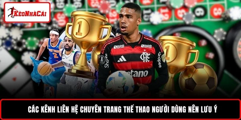 Các kênh liên hệ chuyên trang thể thao người dùng nên lưu ýCác kênh liên hệ chuyên trang thể thao người dùng nên lưu ý